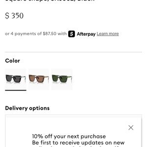 Black Swarovski Sunglasses